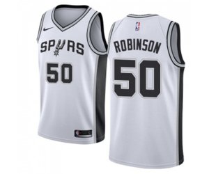 San Antonio Spurs #50 David Robinson Swingman White Home NBA Jersey - Association Edition