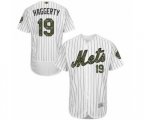 New York Mets Sam Haggerty Authentic White 2016 Memorial Day Fashion Flex Base Baseball Player Jersey