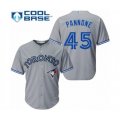 Toronto Blue Jays #45 Thomas Pannone Authentic Grey Road Baseball Player Jersey