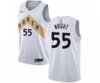 Toronto Raptors #55 Delon Wright Swingman White NBA Jersey - City Edition