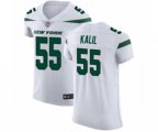 New York Jets #55 Ryan Kalil White Vapor Untouchable Elite Player Football Jersey