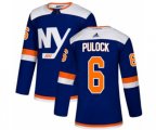 New York Islanders #6 Ryan Pulock Authentic Blue Alternate NHL Jersey