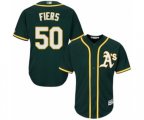 Oakland Athletics Mike Fiers Replica Green Alternate 1 Cool Base Baseball Player Jersey