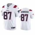 New England Patriots #87 Rob Gronkowski White 2020 Vapor Limited Jersey