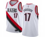 Portland Trail Blazers #17 Skal Labissiere Swingman White Basketball Jersey - Association Edition
