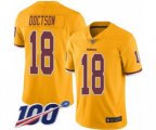 Washington Redskins #18 Josh Doctson Limited Gold Rush Vapor Untouchable 100th Season Football Jersey