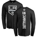 Los Angeles Kings #14 Mike Cammalleri Black Backer Long Sleeve T-Shirt