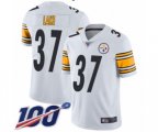Pittsburgh Steelers #37 Carnell Lake White Vapor Untouchable Limited Player 100th Season Football Jersey