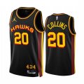Atlanta Hawks #20 John Collins 2022-23 Black Statement Edition Stitched Jersey