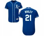 Kansas City Royals #21 Homer Bailey Royal Blue Alternate Flex Base Authentic Collection Baseball Jersey