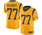 Los Angeles Rams #77 Andrew Whitworth Limited Gold Rush Vapor Untouchable Football Jersey