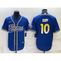 Los Angeles Rams #10 Cooper Kupp Blue Stitched Cool Base Nike Baseball Jersey