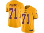 Washington Redskins #71 Trent Williams Limited Gold Rush Vapor Untouchable NFL Jersey