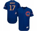 Chicago Cubs #17 Mark Grace Authentic Royal Blue 2017 Gold Champion Flex Base MLB Jersey