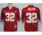 Kansas City Chiefs #32 Marcus Allen Red 75TH Throwback Jersey