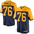 Green Bay Packers #76 Mike Daniels Limited Navy Blue Alternate NFL Jersey