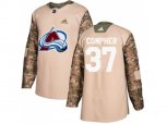 Colorado Avalanche #37 J.T. Compher Camo Authentic 2017 Veterans Day Stitched NHL Jersey