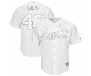 St. Louis Cardinals #46 Paul Goldschmidt Goldy Authentic White 2019 Players Weekend Baseball Jersey