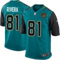Jacksonville Jaguars #81 Mychal Rivera Game Teal Green Team Color NFL Jersey