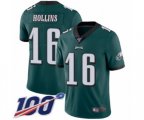 Philadelphia Eagles #16 Mack Hollins Midnight Green Team Color Vapor Untouchable Limited Player 100th Season Football Jersey