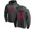 Arizona Cardinals #64 J.R. Sweezy Ash One Color Pullover Hoodie
