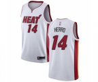 Miami Heat #14 Tyler Herro Authentic White Basketball Jersey - Association Edition