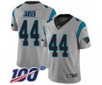 Carolina Panthers #44 J.J. Jansen Silver Inverted Legend Limited 100th Season Football Jersey