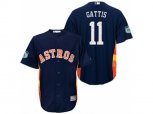 Houston Astros #11 Evan Gattis 2017 Spring Training Cool Base Stitched MLB Jersey