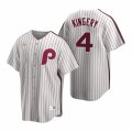 Nike Philadelphia Phillies #4 Scott Kingery White Cooperstown Collection Home Stitched Baseball Jersey