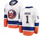 New York Islanders #1 Thomas Greiss Fanatics Branded White Away Breakaway NHL Jersey