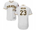Pittsburgh Pirates Mitch Keller White Home Flex Base Authentic Collection Baseball Player Jersey