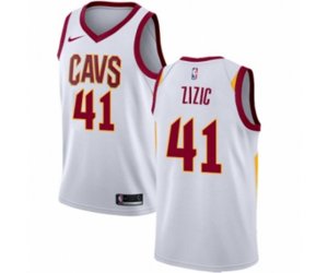 Nike Cleveland Cavaliers #41 Ante Zizic Authentic White NBA Jersey - Association Edition