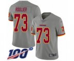 Washington Redskins #73 Chase Roullier Limited Gray Inverted Legend 100th Season Football Jersey