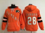 Philadelphia Flyers #28 Claude Giroux Orange jerseys (pullover hooded sweatshirt)