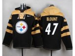 Pittsburgh Steelers #47 Mel Blount Black Player Pullover NFL Hoodie