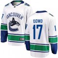 Vancouver Canucks #17 Nic Dowd Fanatics Branded White Away Breakaway NHL Jersey