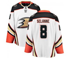 Anaheim Ducks #8 Teemu Selanne Fanatics Branded White Away Breakaway Hockey Jersey