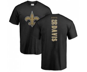 New Orleans Saints #56 DeMario Davis Black Backer T-Shirt