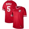 Nike Cincinnati Reds #5 Johnny Bench Red M&N MLB Jersey