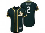 Oakland Athletics #2 Khris Davis 2017 Spring Training Flex Base Authentic Collection Stitched Baseball Jersey
