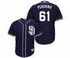 San Diego Padres Luis Perdomo Replica Navy Blue Alternate 1 Cool Base Baseball Player Jersey