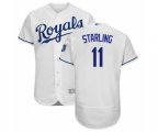 Kansas City Royals Bubba Starling White Home Flex Base Authentic Baseball Player Jersey