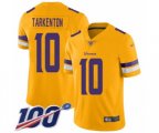 Minnesota Vikings #10 Fran Tarkenton Limited Gold Inverted Legend 100th Season Football Jersey