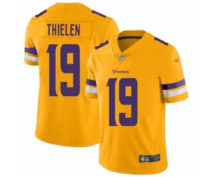 Minnesota Vikings #19 Adam Thielen Limited Gold Inverted Legend Football Jersey