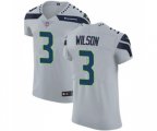Seattle Seahawks #3 Russell Wilson Grey Alternate Vapor Untouchable Elite Player Football Jersey