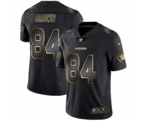 Oakland Raiders #84 Antonio Brown Black Golden Edition 2019 Vapor Untouchable Limited Jersey
