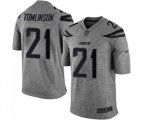 Los Angeles Chargers #21 LaDainian Tomlinson Limited Gray Gridiron Football Jersey