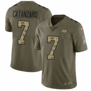 Tampa Bay Buccaneers #7 Chandler Catanzaro Limited Olive Camo 2017 Salute to Service NFL Jersey