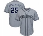 San Diego Padres Nick Margevicius Authentic Grey Road Cool Base Baseball Player Jersey