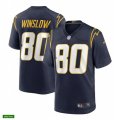 Los Angeles Chargers Retired Player #80 Kellen Winslow Nike Navy Alternate Vapor Limited Jersey